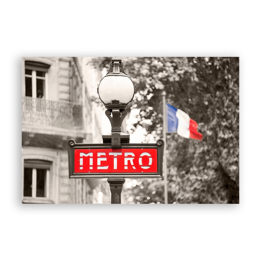 Tablou Canvas - Paris, France, Metro, 80 x 120 cm