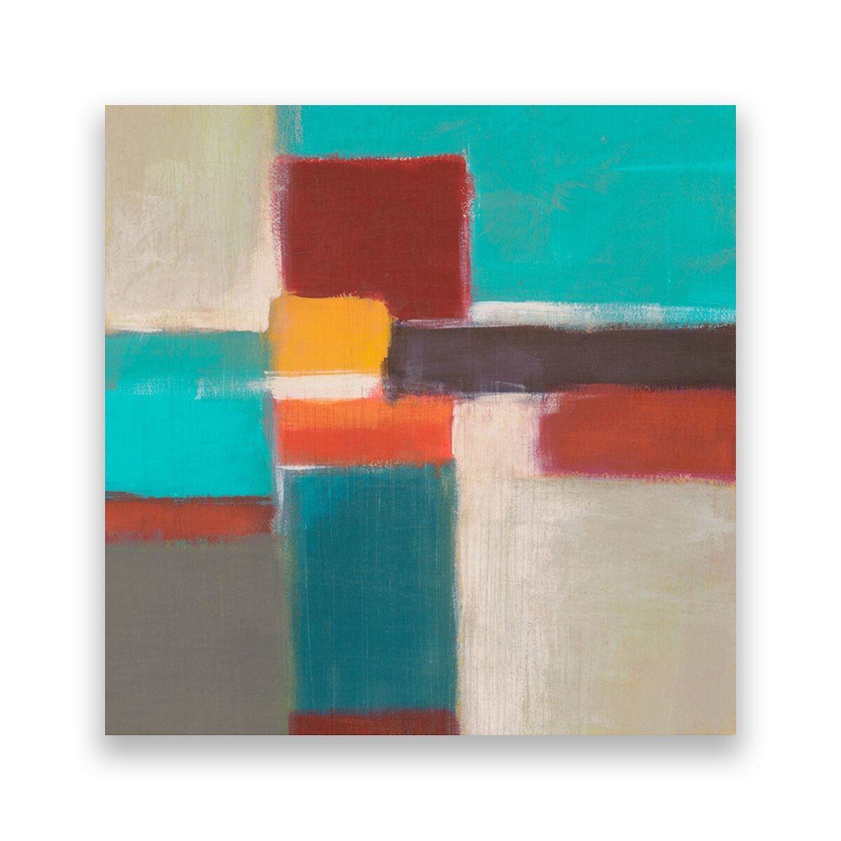 Tablou Canvas - Abstract, Forme, Multicolor, Dreptunghi, 60 x 60 cm