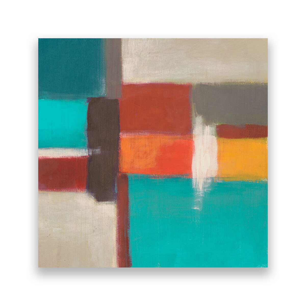 Tablou Canvas - Abstract, Forme, Multicolor, 80 x 80 cm