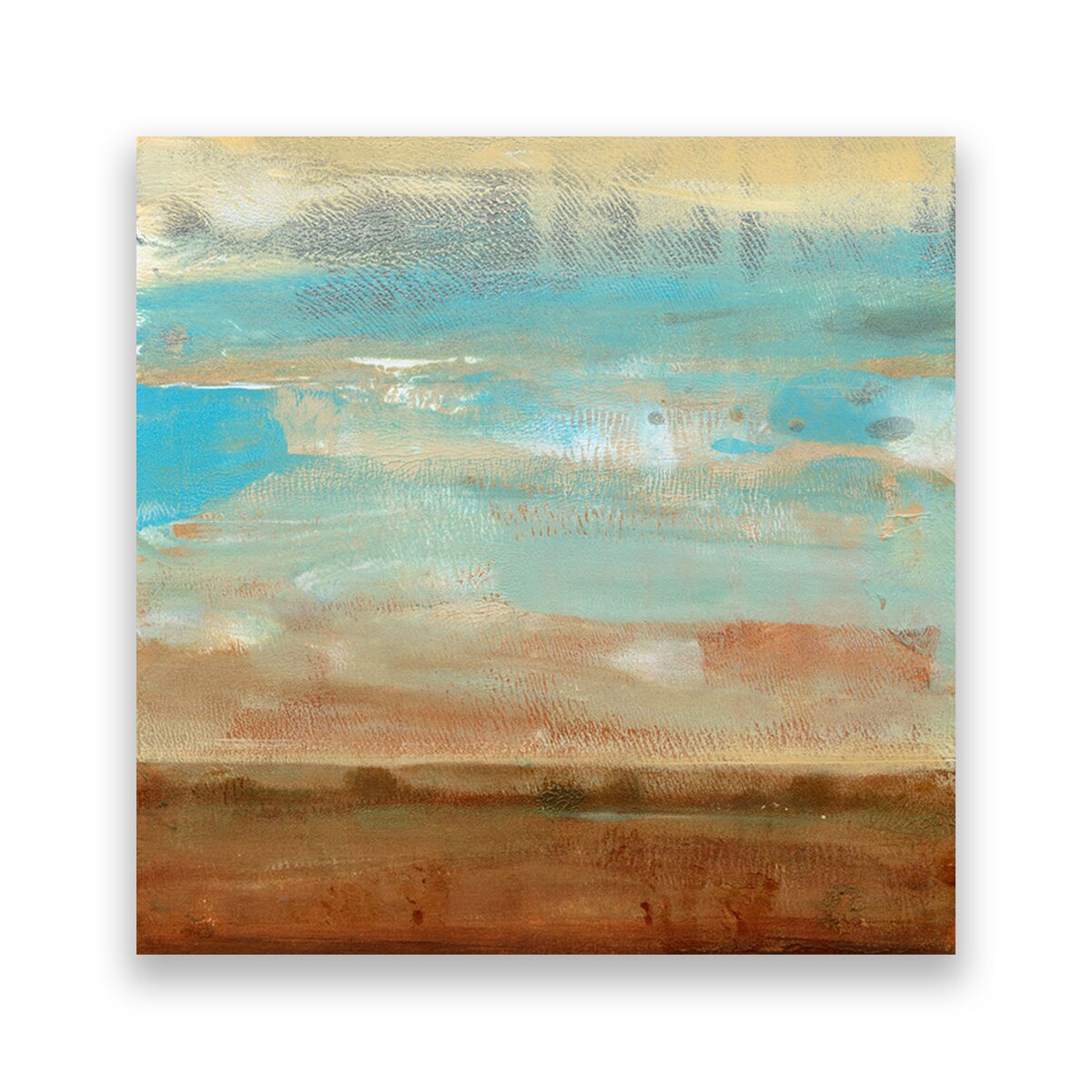 Tablou Canvas - Abstract, Maro, Culoarea Deschise, 100 x 100 cm