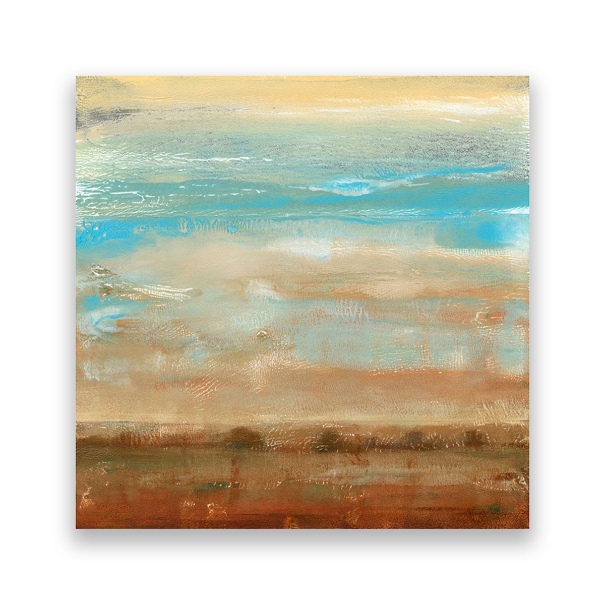Tablou Canvas - Abstract, Maro, Culoarea Deschise, Mat, 80 x 80 cm