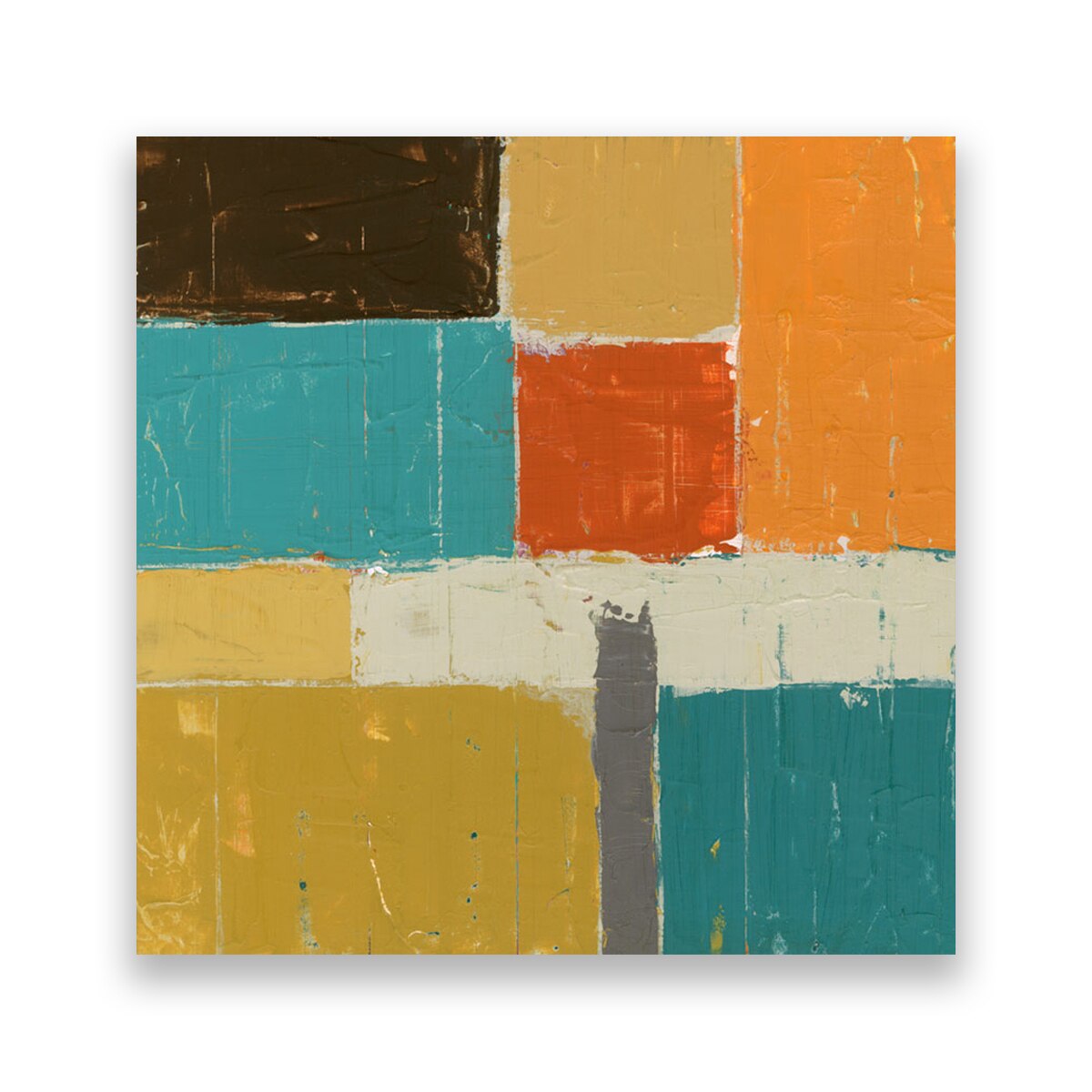 Tablou Canvas - Patrate, Dreptunghi, Abstract, 80 x 80 cm