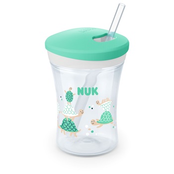 Cana Nuk Evolution Action, unisex, 12 luni+, 230 ml, Verde Cana Nuk Evolution Action, unisex, 12 luni+, 230 ml, Verde