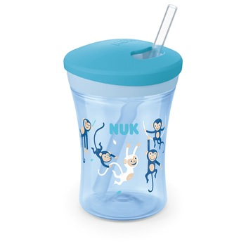 Cana Nuk Evolution Action, baieti, 12 luni+, 230 ml, Albastru Cana Nuk Evolution Action, baieti, 12 luni+, 230 ml, Albastru