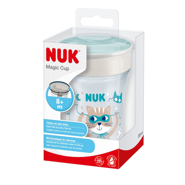 Cana Nuk Evolution Magic, 8 luni+, 230 ml, Gri