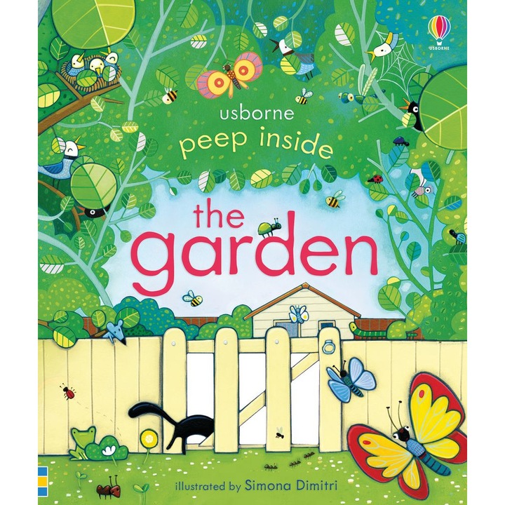 Carte "Peep inside the garden", 3 ani+, Usborne