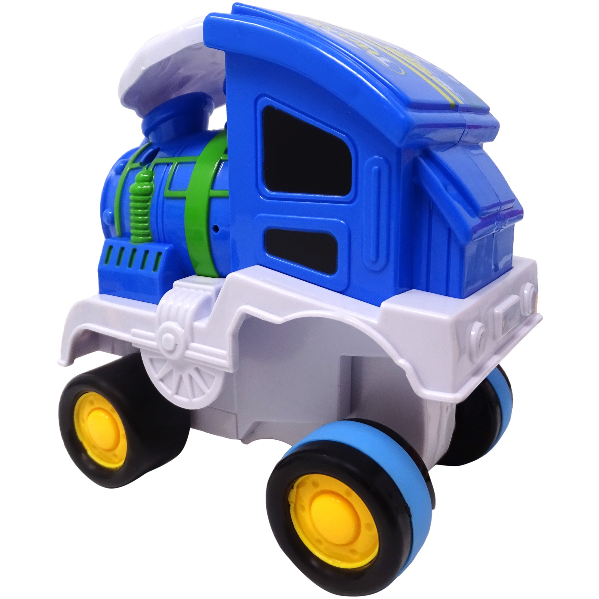 Trenulet Stunt Roll, Albastru/Alb