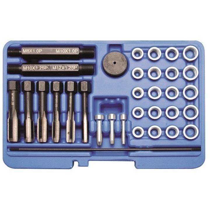 Trusa pentru inlocuit filetele in chiuloasa la bujii