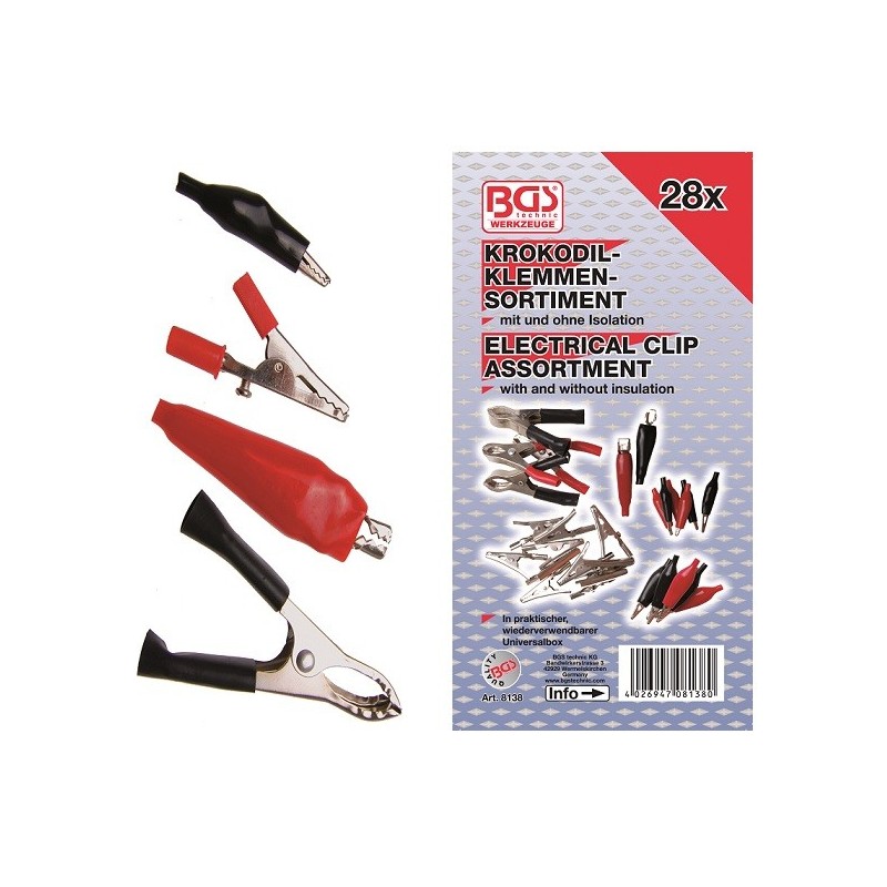 Trusa cu diferite cleme electrice