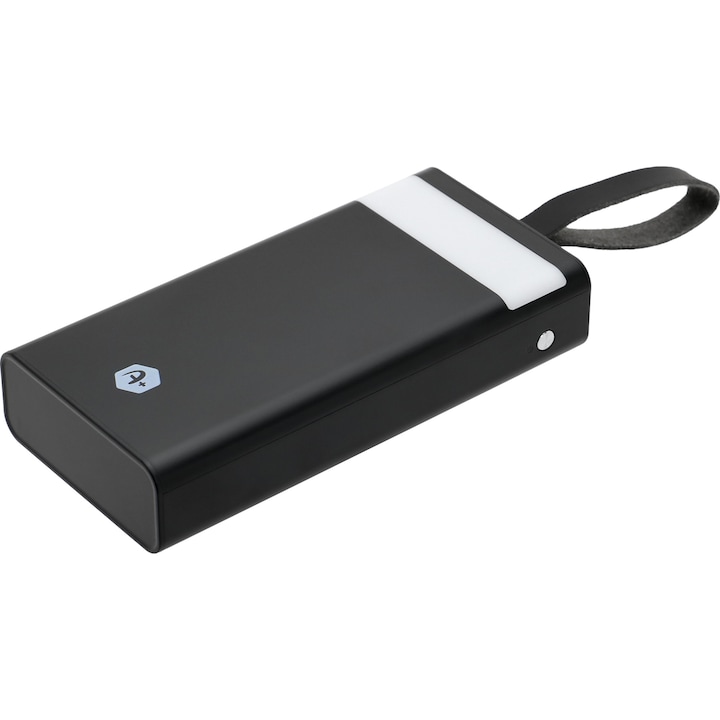 Външна батерия A+, 30.000 mAh, 2 USB порта, Свързаност micro USB и Type C