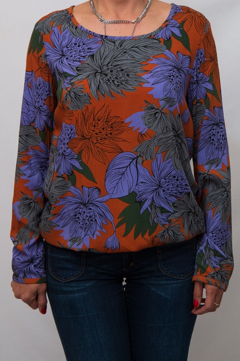 Bluza cu imprimeu Sisters Point,maro,38