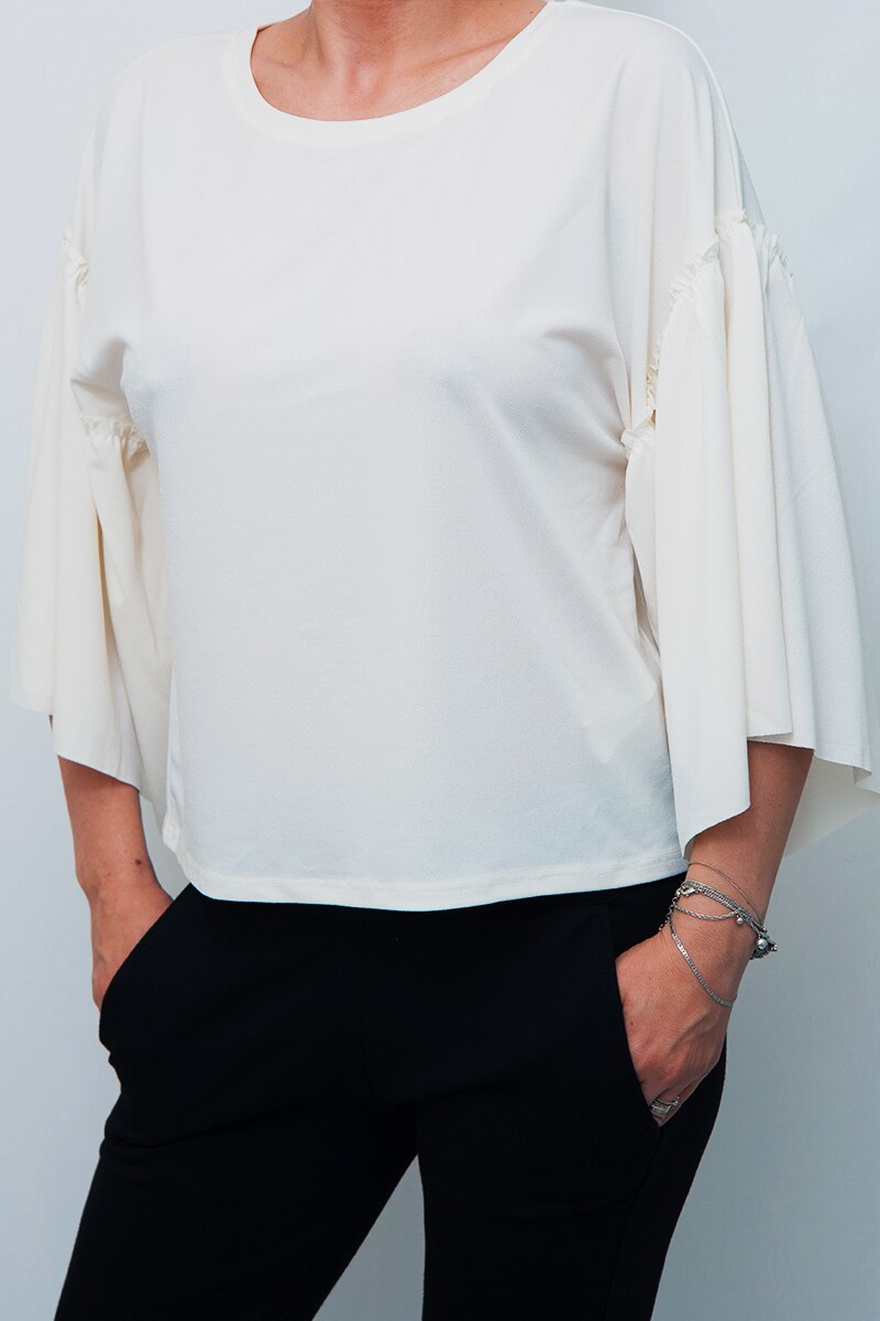 Bluza eleganta Kiabi, Alb