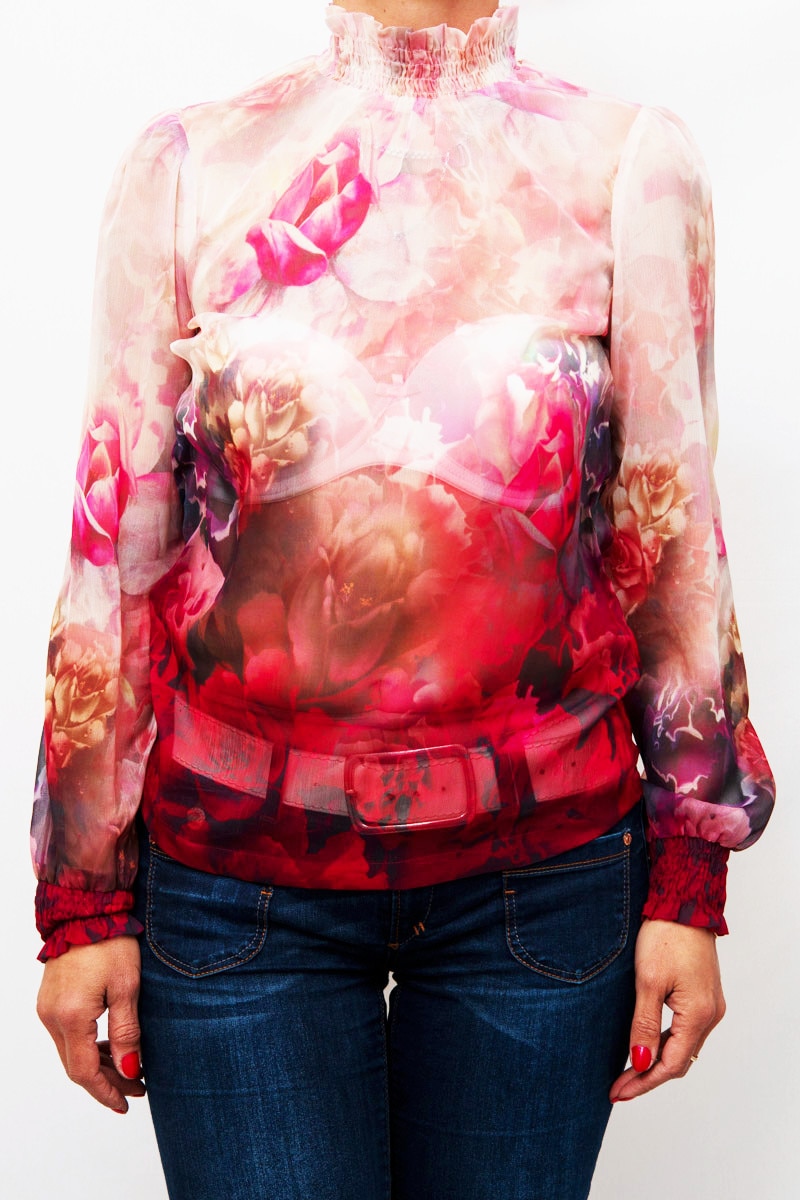 Bluza pe gat Sisters Point, Roz