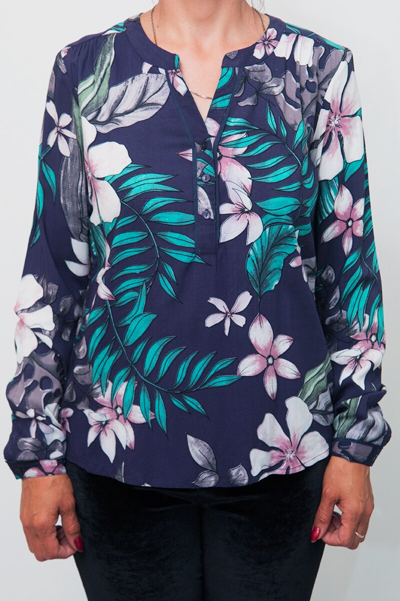 Bluza cu imprimeu Educe,negru,S