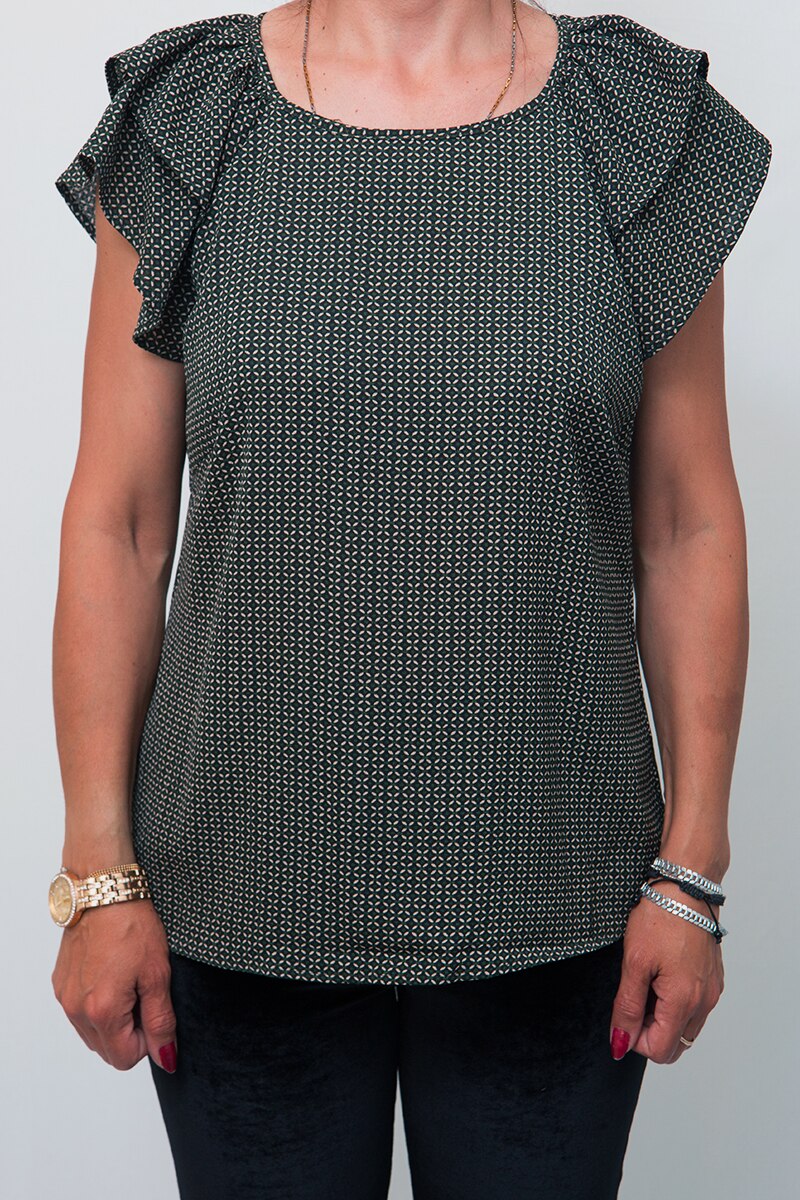 Bluza cu imprimeu BYoung ,negru, 38