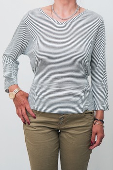 Bluza cu cordon in talie Sisters Point,alb,M Bluza cu cordon in talie Sisters Point,alb,M