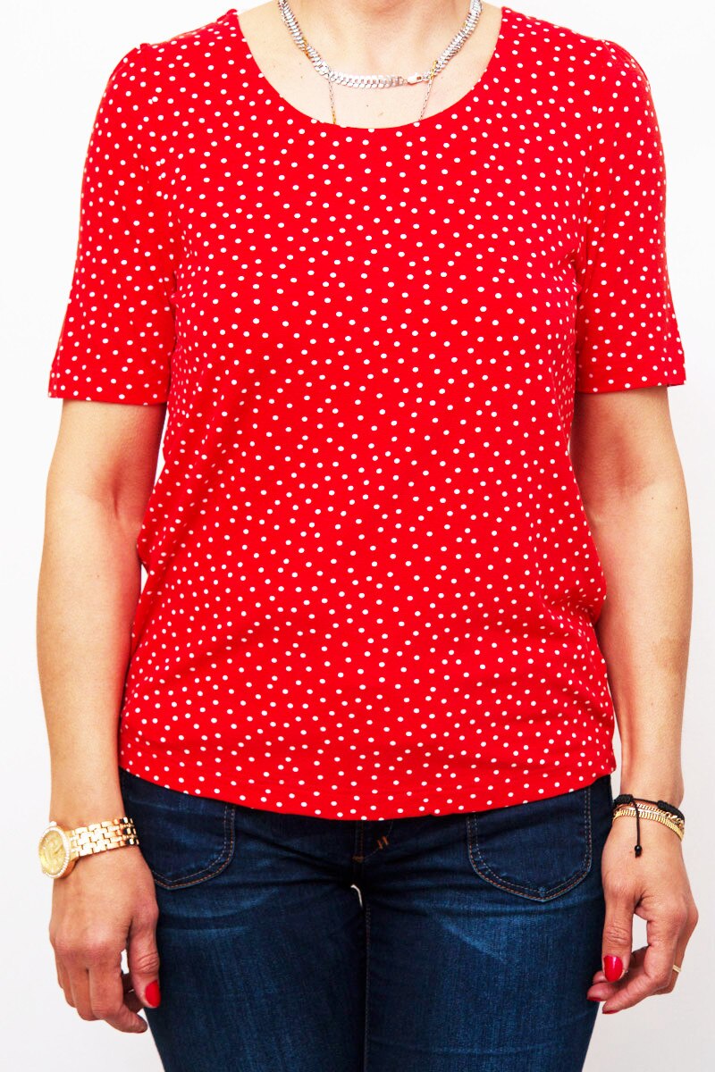 Bluza din material usor Sisters Point, Rosu