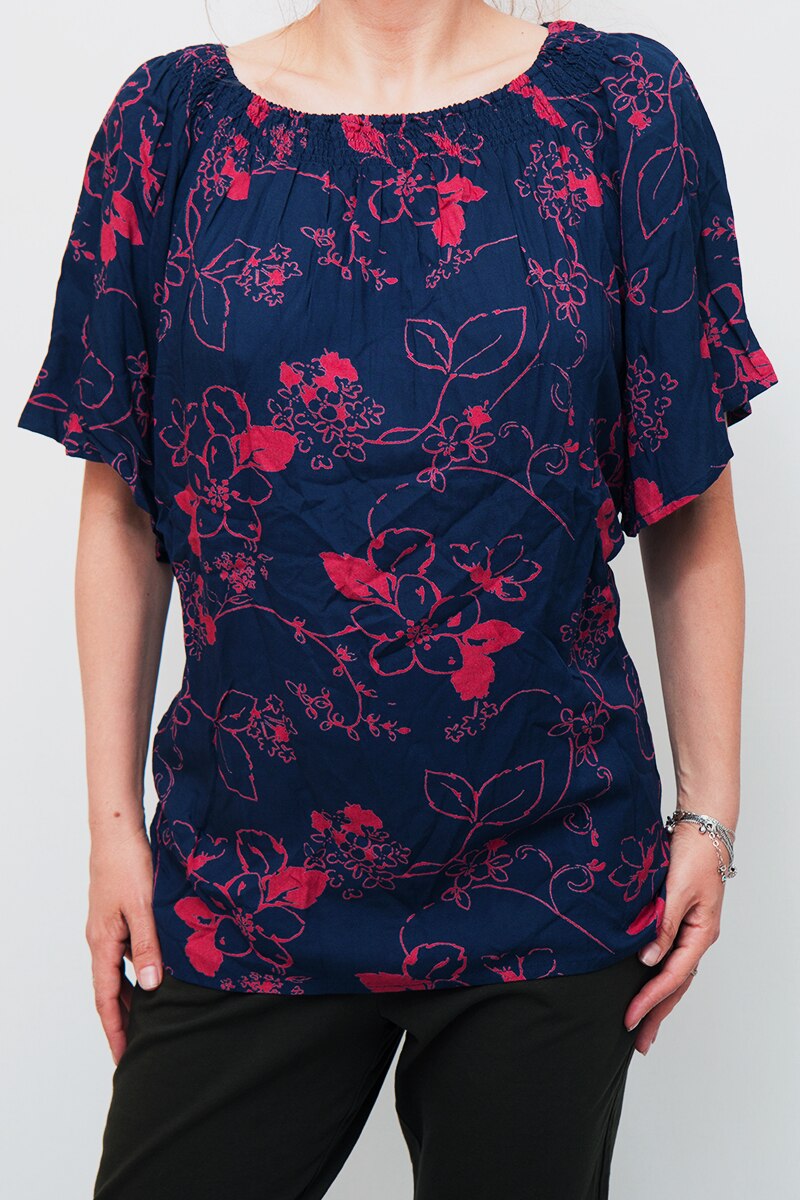 Bluza cu imprimeu Sisters Point,bleumarin, 38