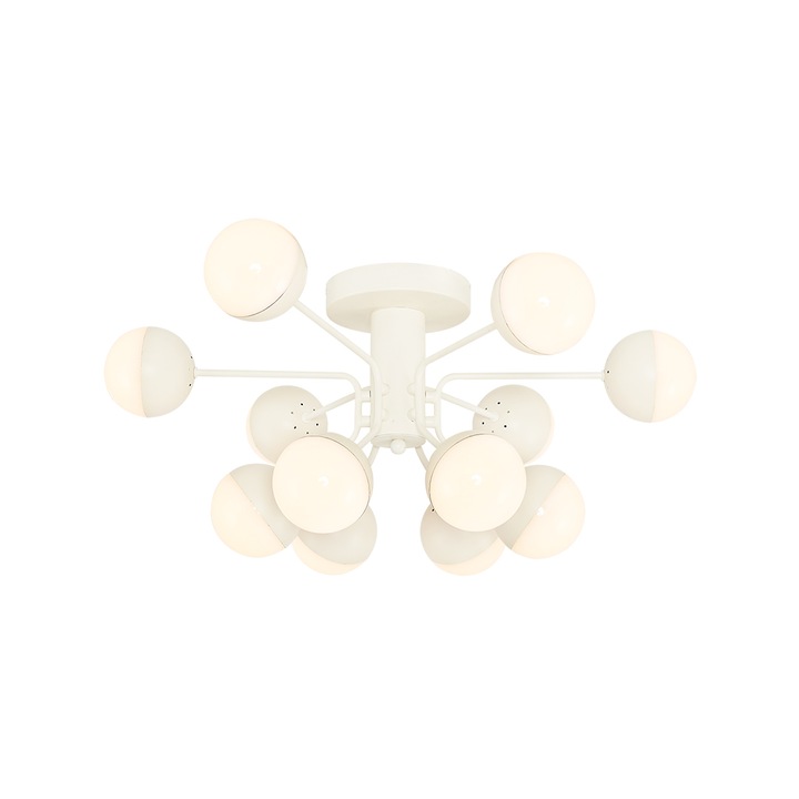 Pendul Elumina 12 brate, alb, LED