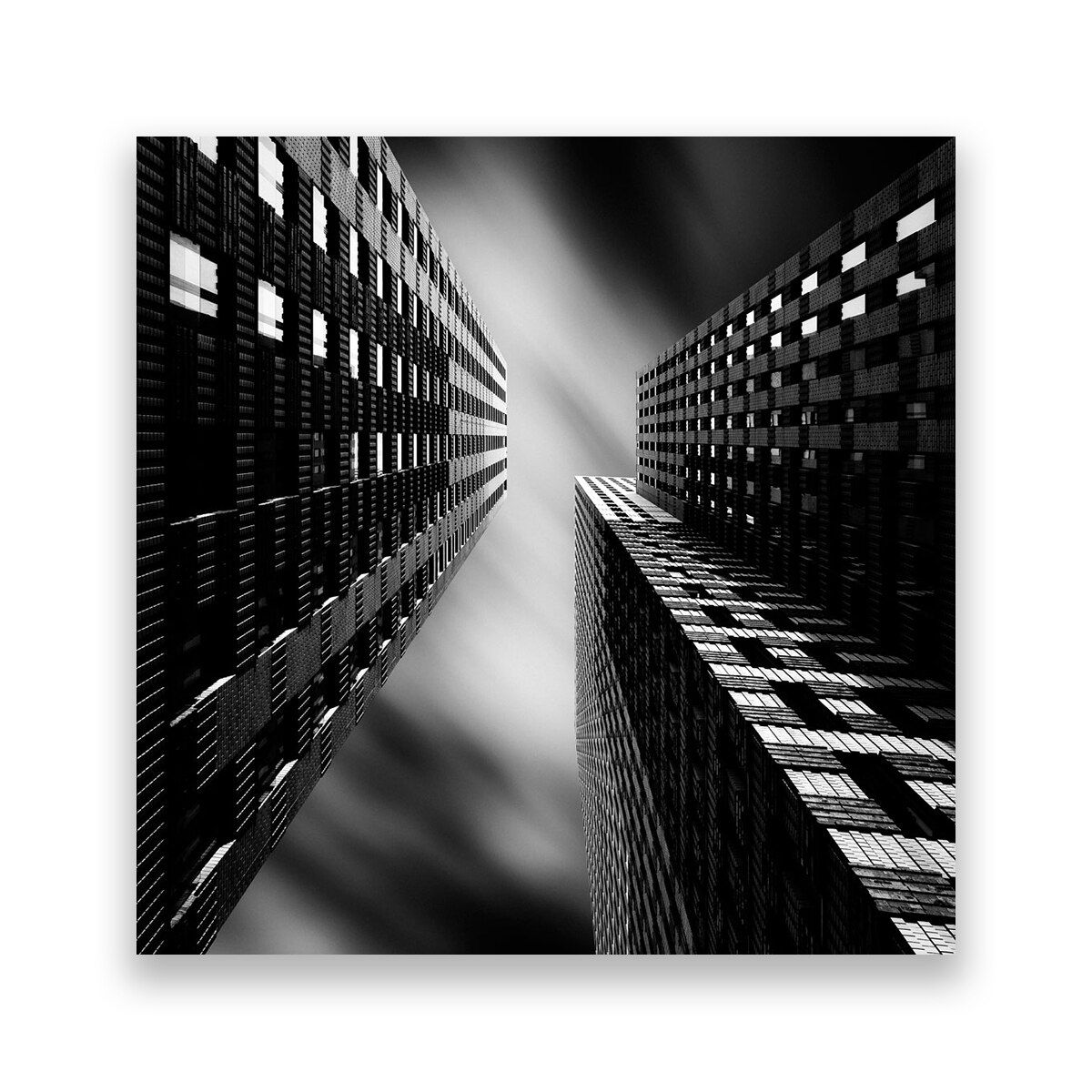 Tablou Canvas - New York, Monochrom, Cladiri, 100 x 100 cm