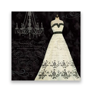 Tablou Canvas - Manechin, VIntage, Paris, Alb, 80 x 80 cm Tablou Canvas - Manechin, VIntage, Paris, Alb, 80 x 80 cm