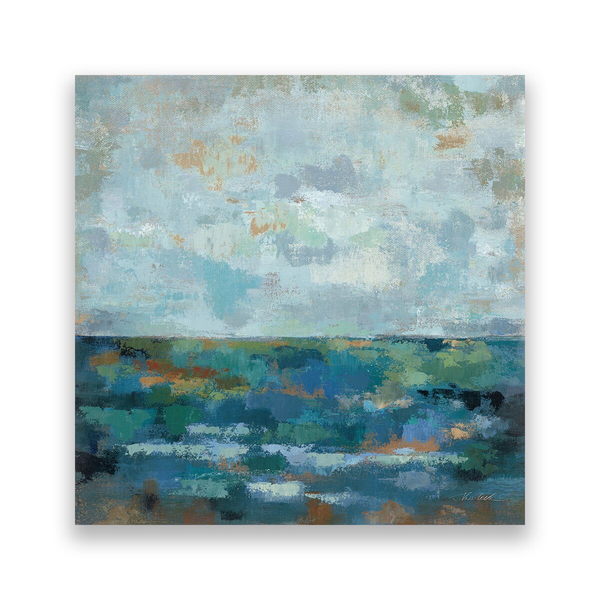Tablou Canvas - Ocean, Abstract, Cer, 100 x 100 cm
