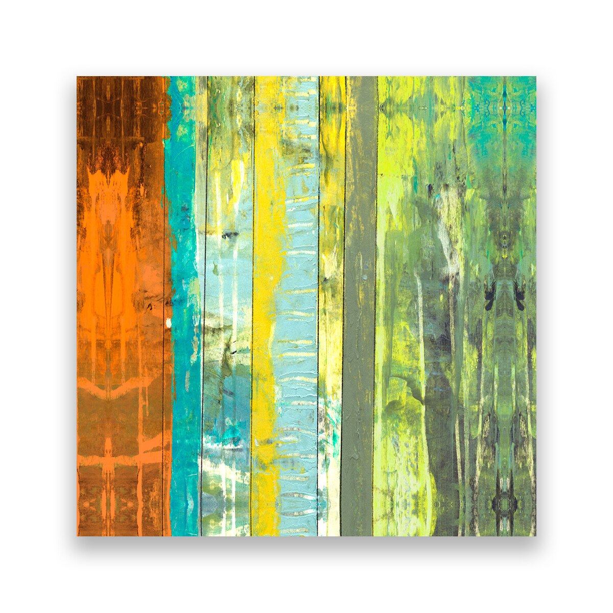 Tablou Canvas - Abstract, Multicolor, Linii, Neon, 80 x 80 cm