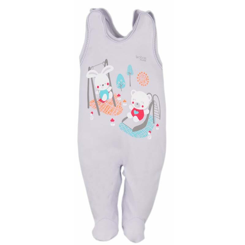 Salopeta fara maneci pentru baieti Plac Zabaw Koala 3614G, Multicolor, 86