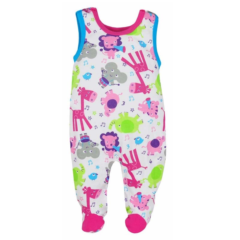 Salopeta fara maneci pentru bebelusi Koala Zoo 3172-R, Multicolor, 74