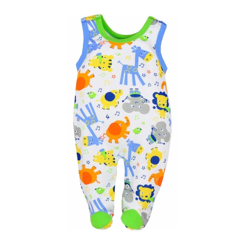 Salopeta fara maneci pentru bebelusi Koala Zoo 3172-V, Multicolor, 80