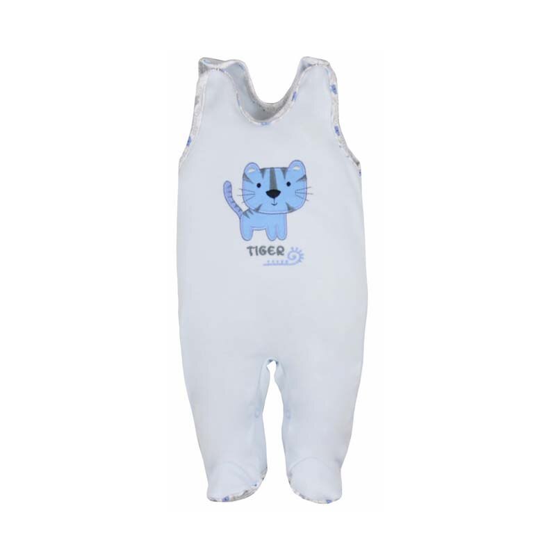 Salopeta fara maneci pentru bebelusi Koala Dzungla 05-351-AL, Albastru, 74 cm