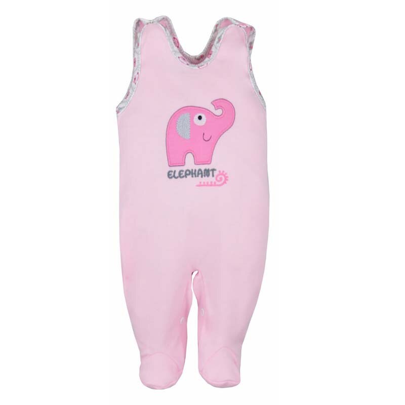 Salopeta fara maneci pentru bebelusi Koala Dzungla 05-354-R, Multicolor, 74