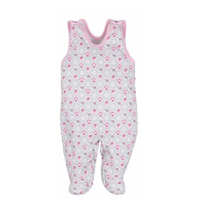 Salopeta fara maneci pentru bebelusi Koala Dzungla 03-351-A2, Multicolor, 74