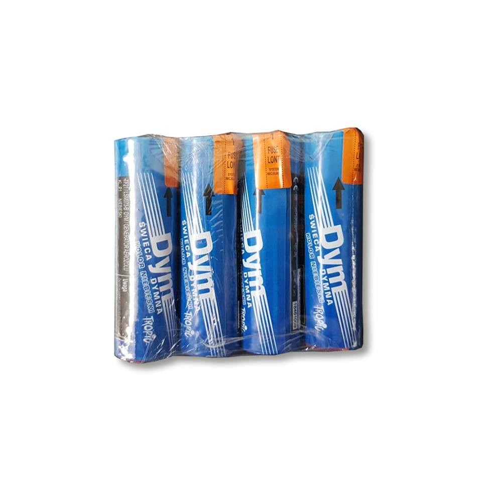 Set de 4 buc fumigena albastra 60secunde
