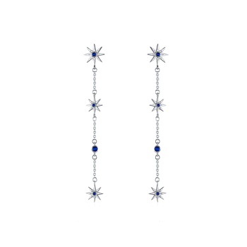 Cercei din argint Dropping Night Stars Cercei din argint Dropping Night Stars