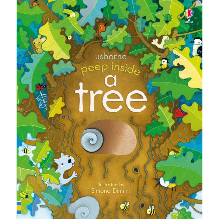 Книга "Peep inside a tree", 3 години+, Usborne