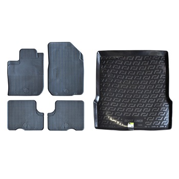 Set covorase auto Umbrella, cauciuc, compatibil Dacia Logan, Sandero, Duster, Mcv + Covor protectie portbagaj Umbrella, Logan I Set covorase auto Umbrella, cauciuc, compatibil Dacia Logan, Sandero, Duster, Mcv + Covor protectie portbagaj Umbrella, Logan I