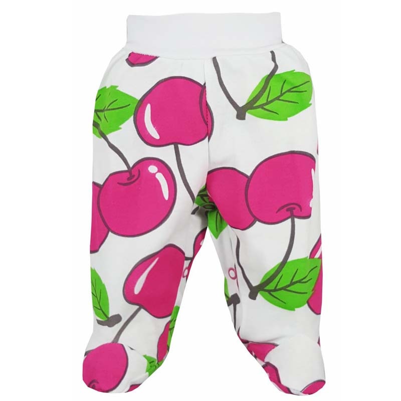 Pantaloni cu botosei pentru fete Koala Wisienka 05-558R, Multicolor, 62 cm