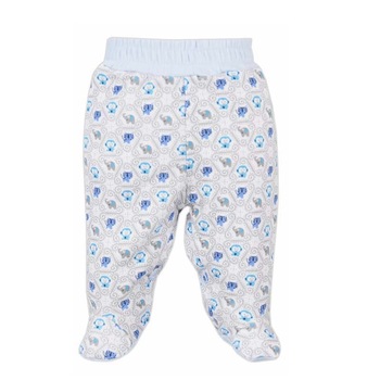 Pantaloni cu botosei pentru baieti Koala Dzungla 05-369A, Albastru, 74 Pantaloni cu botosei pentru baieti Koala Dzungla 05-369A, Albastru, 74