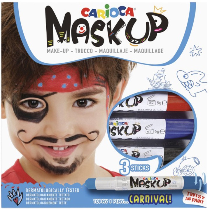 Комплект Mask-Up Carioca Carnival, 3 броя/комплект