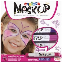 Set Pictura pe fata Halloween Mask-Up Carioca Princess, 3 buc/set