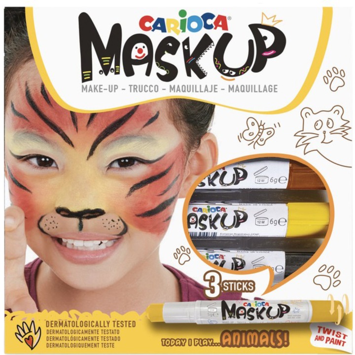 Комплект Mask-Up Carioca Animals, 3 броя/комплект