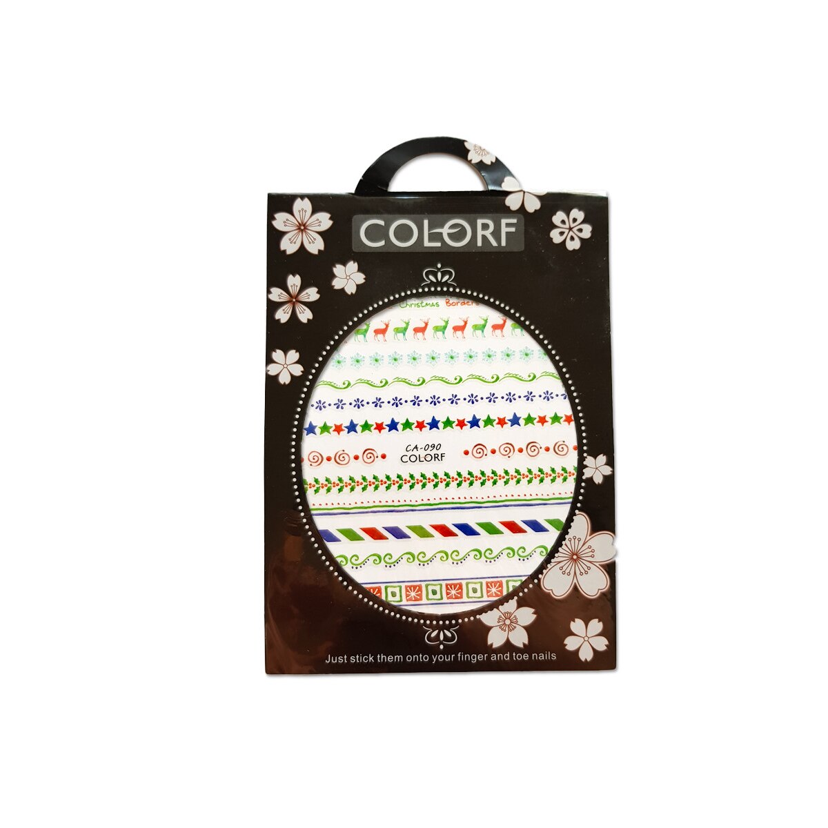 Tatuaj sticker cu efect acrilic pentru decor unghii CA-090, MoonbasaNails, Multicolor