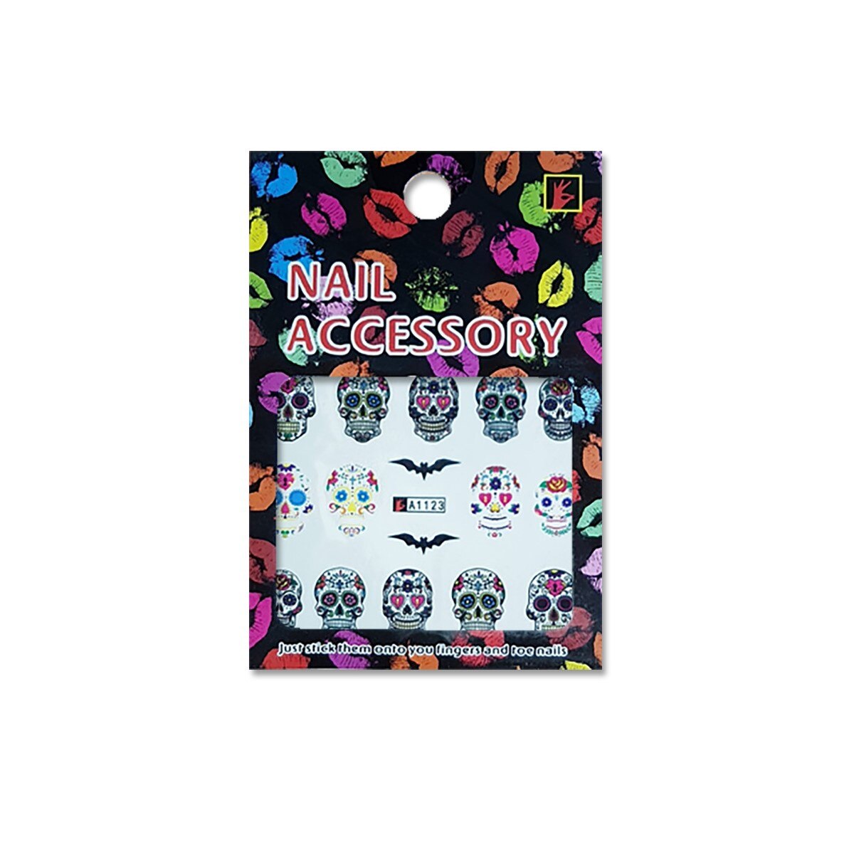 Decoratiuni cu efect acrilic, MoonbasaNails, A1123, Model Halloween, Multicolor