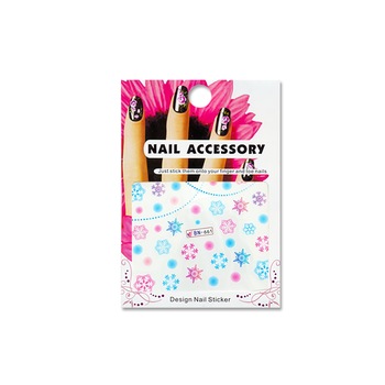Tatuaj sticker cu efect acrilic pentru decor unghii BN-661, MoonbasaNails, Multicolor Tatuaj sticker cu efect acrilic pentru decor unghii BN-661, MoonbasaNails, Multicolor