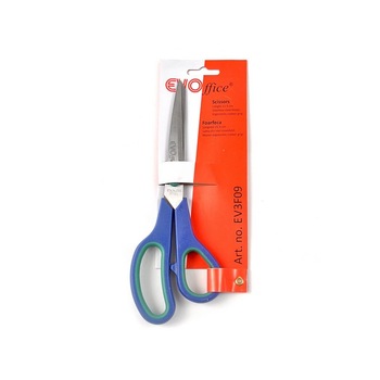 Foarfeca EVOffice 21.5 cm, Lame din Otel Inoxidabil si Maner Cauciucat - Accesorii Birou, Rechizite Scolare, Foarfeca pentru Birou si Scoala, Foarfece pentru Copii Foarfeca EVOffice 21.5 cm, Lame din Otel Inoxidabil si Maner Cauciucat - Accesorii Birou, Rechizite Scolare, Foarfeca pentru Birou si Scoala, Foarfece pentru Copii