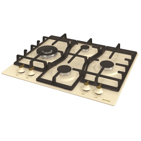 Plita incorporabila Gorenje GW6D41CLI, Gaz, 4 arzatoare, Wok, Bej