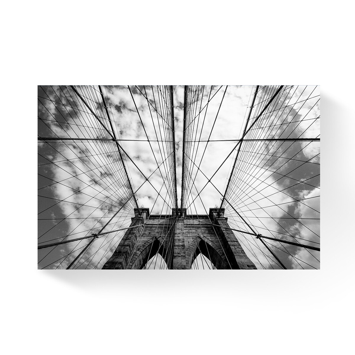 Tablou Canvas - Pod, Arhitectura, Alb/Negru, 80 x 120 cm