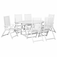 set mobilier de exteriormasa extensibila 7 piese vidaxl alb 150-200 x 100 x 74 cm lemn acacia imagen 13_0_
0