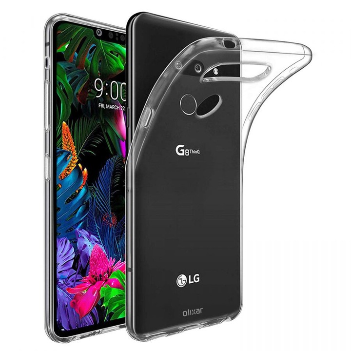 Комплект LG G8s ThinQ, Dual Sim, 128GB, Black + силиконов гръб